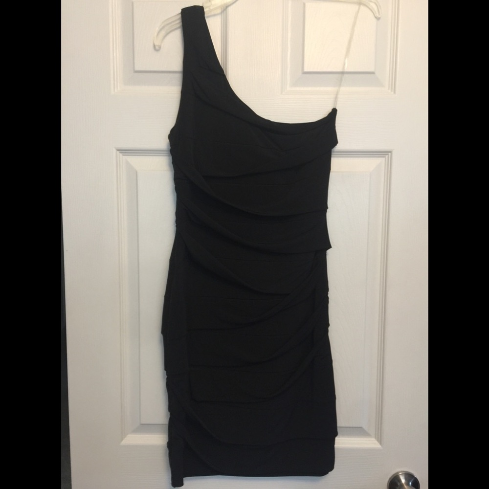 One Shoulder Little Black Dress